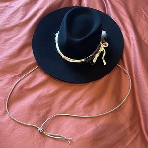 Lovely Bird 100% Wool Embellished Hat